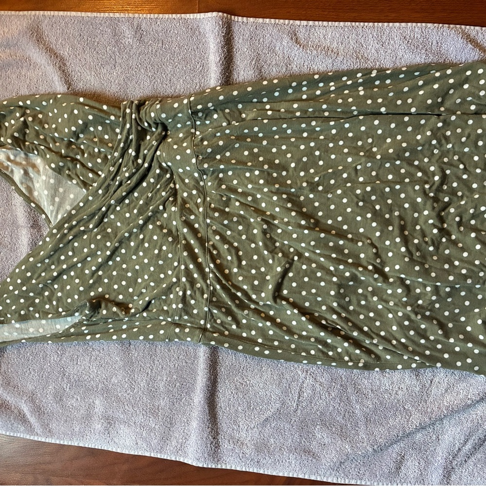 Maurices Green Polka Dot Maxi Dress